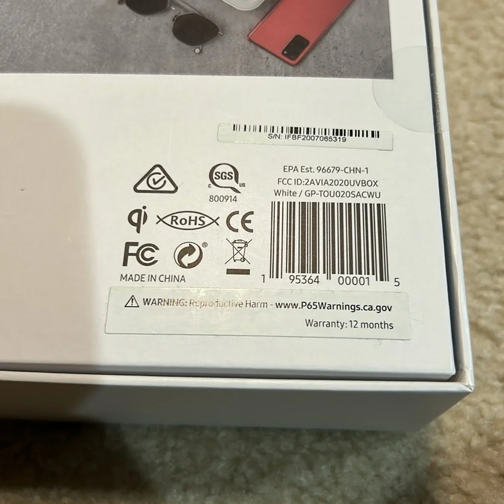 Samsung UV sanitizer